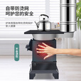 取暖炉家用室内烧柴火煤炭两用农村户外冬天无烟新型移动铸铁灶台 方金刚取暖炉+2米烟管配件