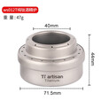 Ti artisan钛工匠户外野营纯钛木柴炉取暖信用卡折叠两用酒精炉猛火便携炉 WST012酒精炉纯钛