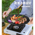 原始人（The Primitive）户外烤盘烧烤煎盘韩式烤肉盘锅露营卡式炉铁板烧不粘野餐野炊家用 29cm黑色烤盘（配防烫手柄）