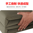 际华三零一九【正品】纯棉内务定型被可盖可洗模型被豆腐块消防内务被手工叠制 模型被墨绿色-标兵款 四折叠【手工叠制】
