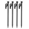 原始人帐篷地钉固定天幕地丁帐篷钉地插钉沙滩露营户外防风钉子钢 20cm（4只装）