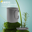 驴小贝户外钛合金茶杯咖啡杯露营折叠手柄超轻水杯环保纯钛杯子可加热 180ml(无盖）