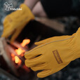 vidalido维达利多户外露营隔热防火手套牛皮阻燃耐高温防滑耐磨篝火手套 头层皮手套