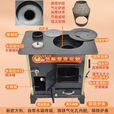 柴火取暖炉柴煤两用炉子家用冬天室内采取暖炉烤箱农村气化炉无烟 新款气化柴煤两用炉（大号+工具 单炉子