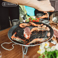 火枫（FIRE-MAPLE）户外百味煎烤盘两用露营烧烤盘麦饭石涂层不沾易清洗新品家用便携 黑色