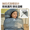 牧高笛（MOBIGARDEN）悠云睡袋 户外露营可拼接单人保暖睡袋 岩石灰2.0KG/右