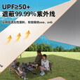 Aoran天幕户外遮阳防晒露营加厚便携式遮阳棚野餐防雨凉棚沙滩篷 【18平方】冰感防晒【容纳8人】