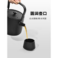 原始人围炉煮茶器具全套铸铁茶壶家用室内烧水泡茶明火电陶炉铁壶 1000ML铸铁茶壶（含滤网）
