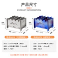 荒野猎人户外钛烧烤炉露营折叠柴火炉篝火焚火台插片煮茶野餐炉具 珠峰mini（不锈钢）---标配