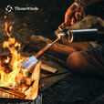 THOUS WINDS 千风户外喷枪折叠手持气罐喷火枪野外烧柴防风焚火烧烤点碳器 黑胡桃木喷枪