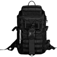 西森狼X7箭鱼双肩包男军迷户外运动野营登山骑行休闲日多功能战术双肩包 黑色（40升）