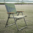 黑鹿（BLACKDEER）悦野联名轻量化克米特椅加大舒适铝合金户外折叠椅 绿色