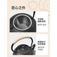 原始人铸铁壶围炉煮茶家用室内水壶烧水泡茶壶炭火炉器明火电陶炉 500ML陶制南瓜壶