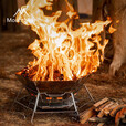 山之客（MOUNTHIKER）焚火台 户外露营野营烧火架子便携可折叠不锈钢六角烧烤架 新款六