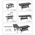 OnwaySports2+2单元IGT桌户外露营用品装备SOLO折叠野餐模块多功能战术组合桌 【专业/加高版】黑化