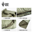 黑冰（BLACKICE） BLACKICE黑冰睡袋A700拒水 鸭绒睡袋充绒A系列户外成人羽绒睡袋 黑色 A-1000 M号【新标准】
