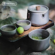 火枫（FIRE-MAPLE）一念钛泡茶器套装 纯钛旅行轻便携带休闲露营可叠放收纳茶壶 一念套装
