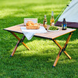 尚烤佳（Suncojia）户外折叠桌 铝合金蛋卷桌 便携可折叠 野外餐桌 桌椅