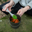 Naturehike挪客户外钛色刀叉勺 三合一餐勺餐叉野餐便携餐具露营野营装备 钛色-刀叉勺套装