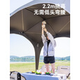 black dog黑狗自动穹顶天幕速开户外露营自立免搭建黑胶遮阳棚 天幕