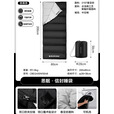 black dog黑狗信封式睡袋户外露营防潮柔软贴身恒温加厚保暖  夜幕黑单人1.8kg