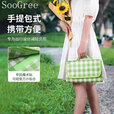 SooGree野餐垫无纺布户外野炊露营野餐便携防潮耐磨垫加厚野餐垫小巧便携 野餐垫无纺布绿色150*200cm