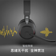 捷波朗Jabra/Evolve2 65无线蓝牙耳机呼叫中心客服电话会议办公电话耳麦头戴式3个麦克风降噪网课 Evolve2 65UC-A蓝牙双耳