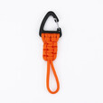 跨境新款钥匙扣挂绳防丢伞绳挂钩挂扣防掉刀坠野营户外登山钩 橙色-长款46cm