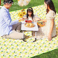SooGree野餐垫无纺布户外野炊露营野餐便携防潮耐磨垫加厚野餐垫小巧便携 野餐垫无纺布绿色150*200cm