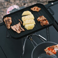 火枫户外露营野营装备韩式烤肉烧烤烤盘煎锅不粘锅 双涂层烤盘[送夹子+收纳袋]
