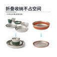 SEA TO SUMMIT户外露营野炊不锈钢套装餐具杯子碗锅具便携组合 Detour不锈钢折叠碗-M-桂冠绿
