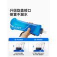 伯希和（Pelliot）户外软水袋运动跑步登山徒步折叠便携软水瓶软水壶16404445冰海蓝