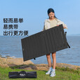 原始人露营桌椅户外折叠桌子蛋卷桌便携野餐装备用品椅子套装一体 (2.5+特粗钢管)磨砂黑60cm专利拉环款