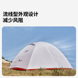 牧高笛（MOBIGARDEN）冷山UL2帐篷户外徒步露营防风防暴雨大空间双层三季铝杆帐篷 冷山UL2 FFP 20D丨雪峰白