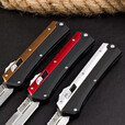 刀治郎微技术直出折叠刀口袋刀户外刀防身便携多功能家用露营水果刀  红黑手柄