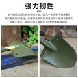 6411工厂205铲子锹碳钢淬火木柄小锹多功能露营户外铁锹车用钓鱼 Q205工兵铲+帆布铲套