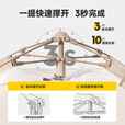 原始人帐篷户外便携式折叠全自动速开防雨防晒野外露营野餐公园沙滩室内 大号【黑胶防晒】两门两窗
