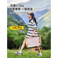 野徒者折叠椅户外折叠椅子克米特椅野餐椅便携桌椅钓鱼凳露营椅子 90-60【2/4人】耀夜黑蛋卷桌 加固方管