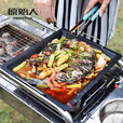 原始人 不粘煎盘 烤盘 烧烤炉配件 烧烤工具30*25cm