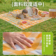 探险者野餐垫沙滩垫爬行垫可机洗垫子户外帐篷垫子加厚防潮垫午休垫 橘黄牛津布野餐垫2*2m