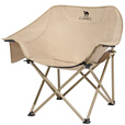 骆驼（CAMEL）户外露营椅钓鱼凳子沙滩躺椅月亮椅带扶手折叠凳野营装备桌椅3642