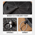 探险者卡式炉烤盘麦饭石烤盘韩式圆形盘烧烤盘铁板烧煎盘家用烤盘户外 圆形麦饭石烤盘+烧烤工具