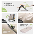 探险者（TAN XIAN ZHE）躺椅折叠椅户外露营椅办公室午休午睡椅五档加高靠背月亮椅克米特 五档调节【加高靠背】躺椅 卡其
