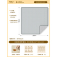 原始人野餐垫防水防潮加厚铝膜防潮垫户外露营耐磨轻便折叠四季通用便携 灰白格200*180【五层加厚】