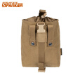 出众者战术回收袋molle副包弹夹收集袋可折叠杂物收纳包户外工具腰包 狼棕色COB