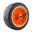 糜鸿（MIEHONE）露营车轮子户外手推车野营车7寸8寸橡胶轴承轮轮胎营地车配件车 8寸轴承宽轮20_7.5cm