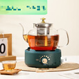 阿尤布户外电磁炉可充电式电热炉500烧水煮茶炉咖啡煮加热保温多 复古绿围边款