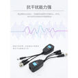 HIKVISION原装监控PV电源视频二合一双绞线传输器同轴模拟 BNC接头转RJ45网线口安防监控 8MP高端二合一双绞线传输器