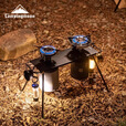 Campingmoon柯曼双炉头IGT桌轻量户外便携BKZ06-L摩旅小桌板自驾游扁气炉头桌 【BKZ06-L】双炉架IGT桌