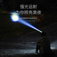 微笑鲨强光头灯变焦超亮可充电超长续航 爆亮灯芯[白蓝红三光]3000毫安+